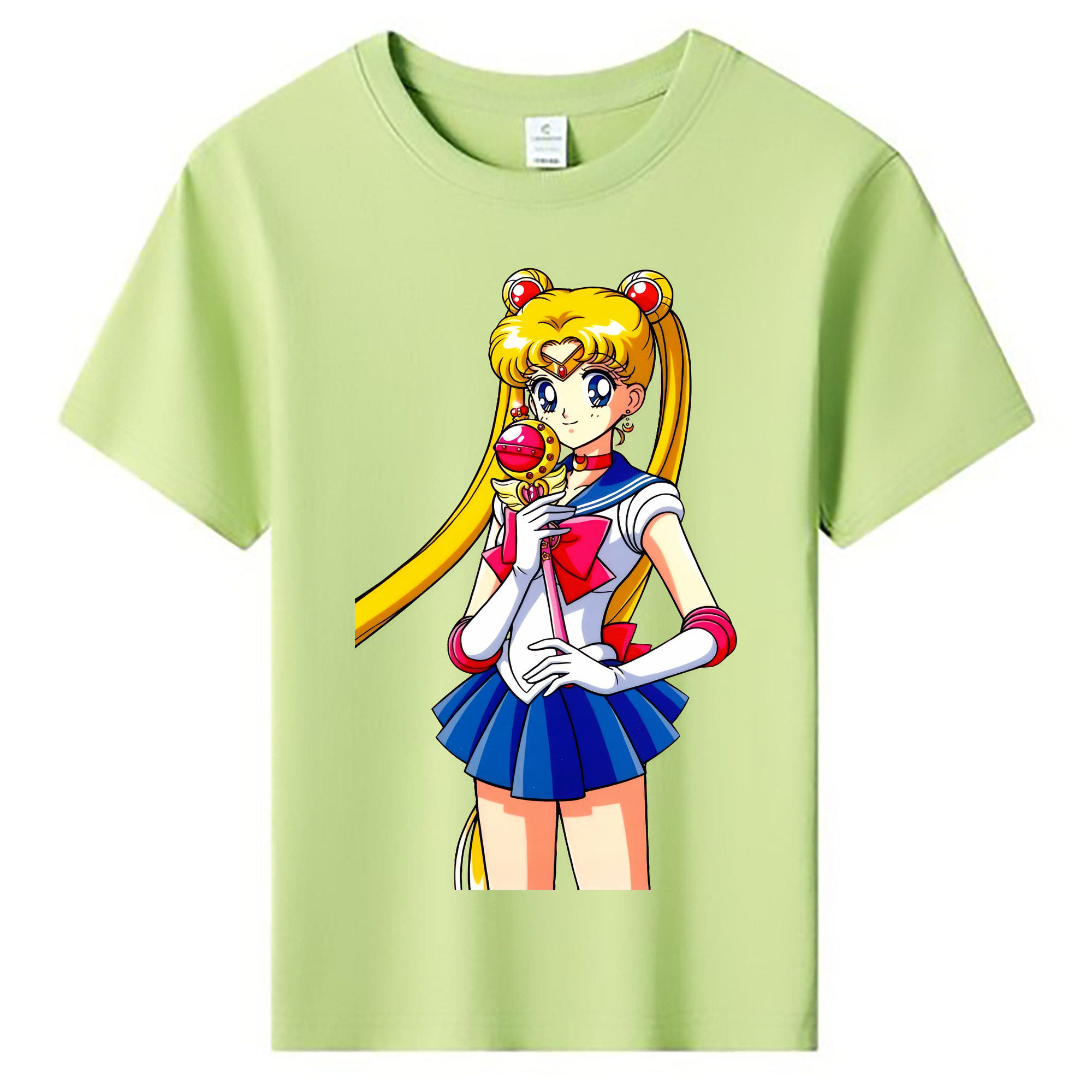 （画像用） 美少女戦士セーラームーン 月野 うさぎ つきの うさぎ Sailor Moon Tsukino Usagi 綿100％キッズTシャツ（フロントプリント）